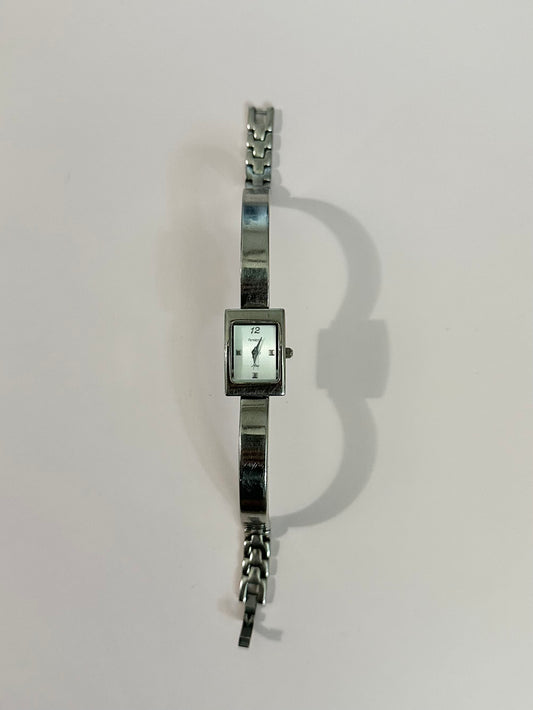 Silver armitron with white face 8.5 inches
