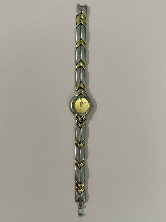 Silver and Gold Mixed Metal Vivian 7.5 Inches