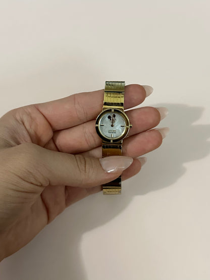 Gold-tone Citizens Eco-Drive Disney Mickey Mouse Watch for Women