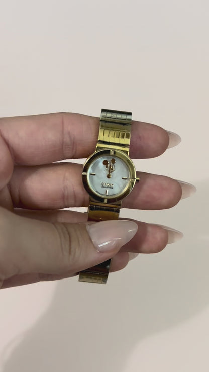 Gold-tone Citizens Eco-Drive Disney Mickey Mouse Watch for Women